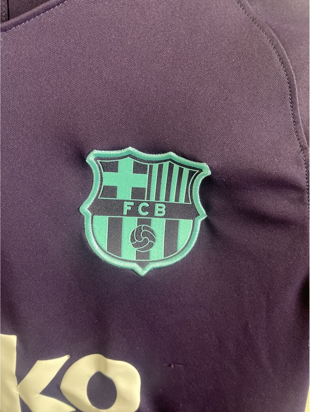 Nike FC Barcelona Training Jersey Purple Beko Dri-FIT Authentic Football